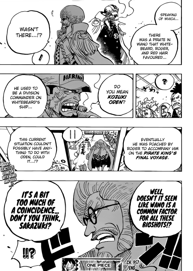 One Piece Chapter 957 - Page 19 in English