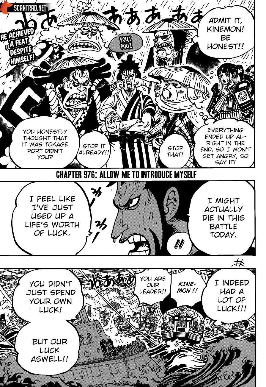 One Piece Chapter 976 - Page 3 in English