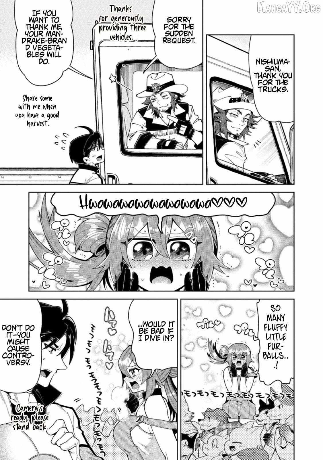 I’m an Overworked Corporate Slave, but After Being Embraced by a Dragon, I Started Streaming My Pet Life With a Tiny Dragon and Monsters on a Farm Chapter 10.3 - Page 7 in English