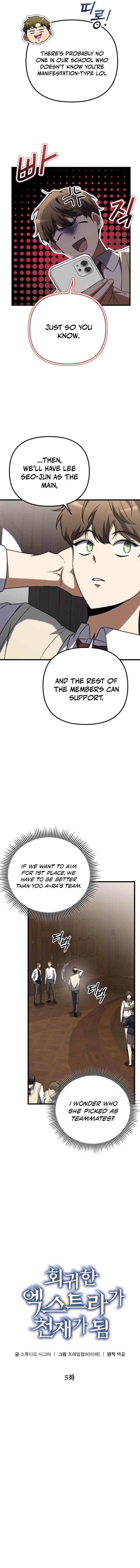 The Regressed Extra Becomes a Genius Chapter 5 - Page 3 in English