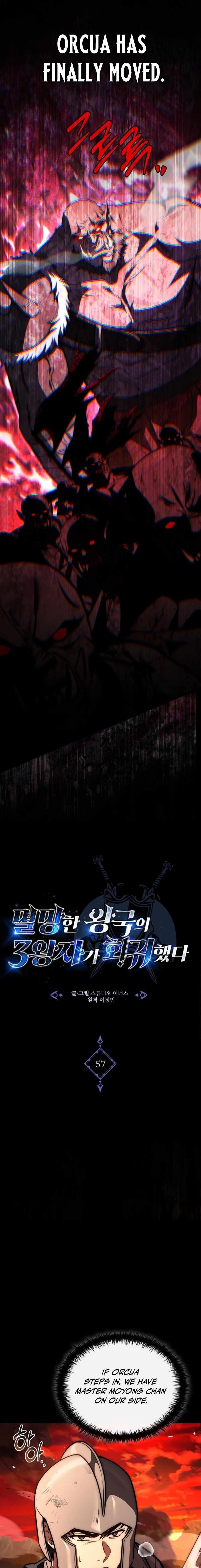 The Three Princes of the Fallen Kingdom Have Returned Chapter 57 - Page 3 in English