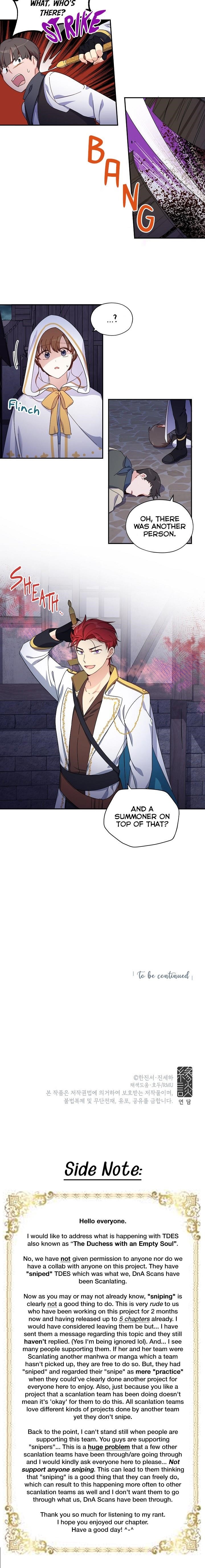 The Duchess With An Empty Soul Chapter 9 - Page 10 in English