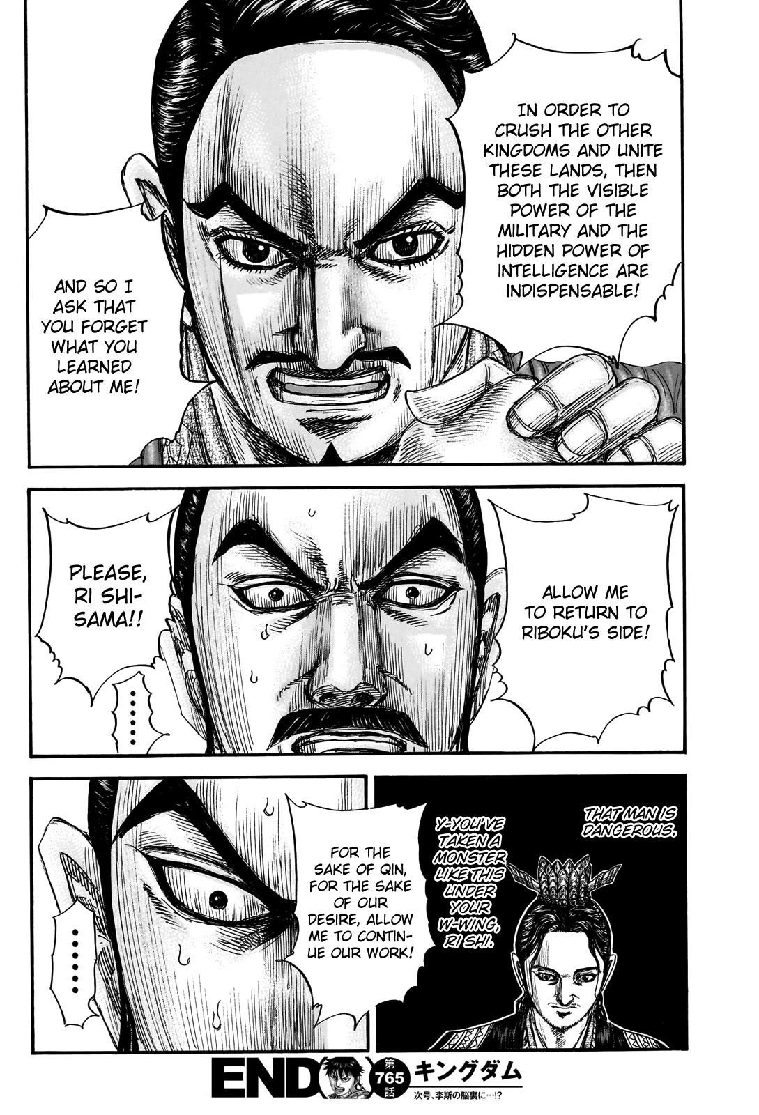 Kingdom Chapter 765 - Page 20 in English
