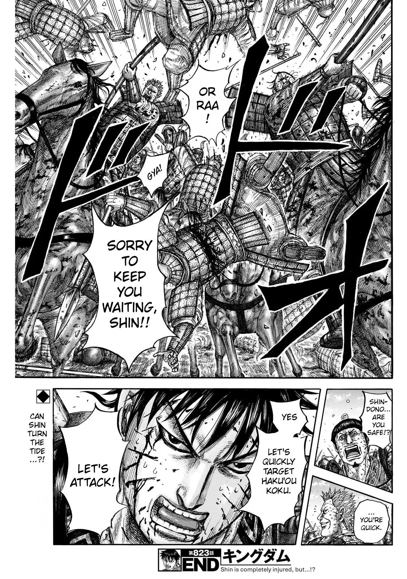 Kingdom Chapter 823 - Page 19 in English