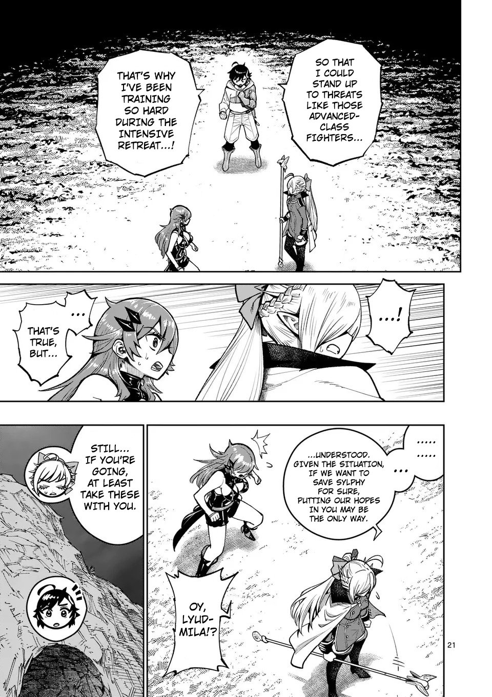 The Strongest Female Masters, Who Are Trying to Raise Me Up, Are in Shambles Over Their Training Policy Chapter 50 - Page 22 in English