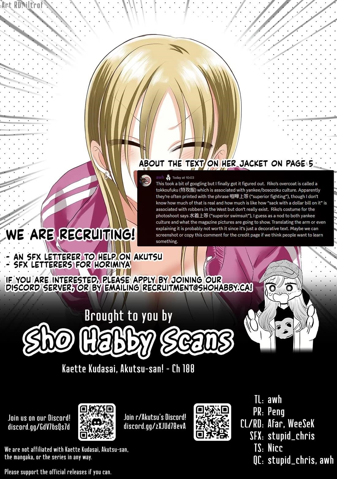 Please Go Home, Akutsu-San! Chapter 188 - Page 11 in English