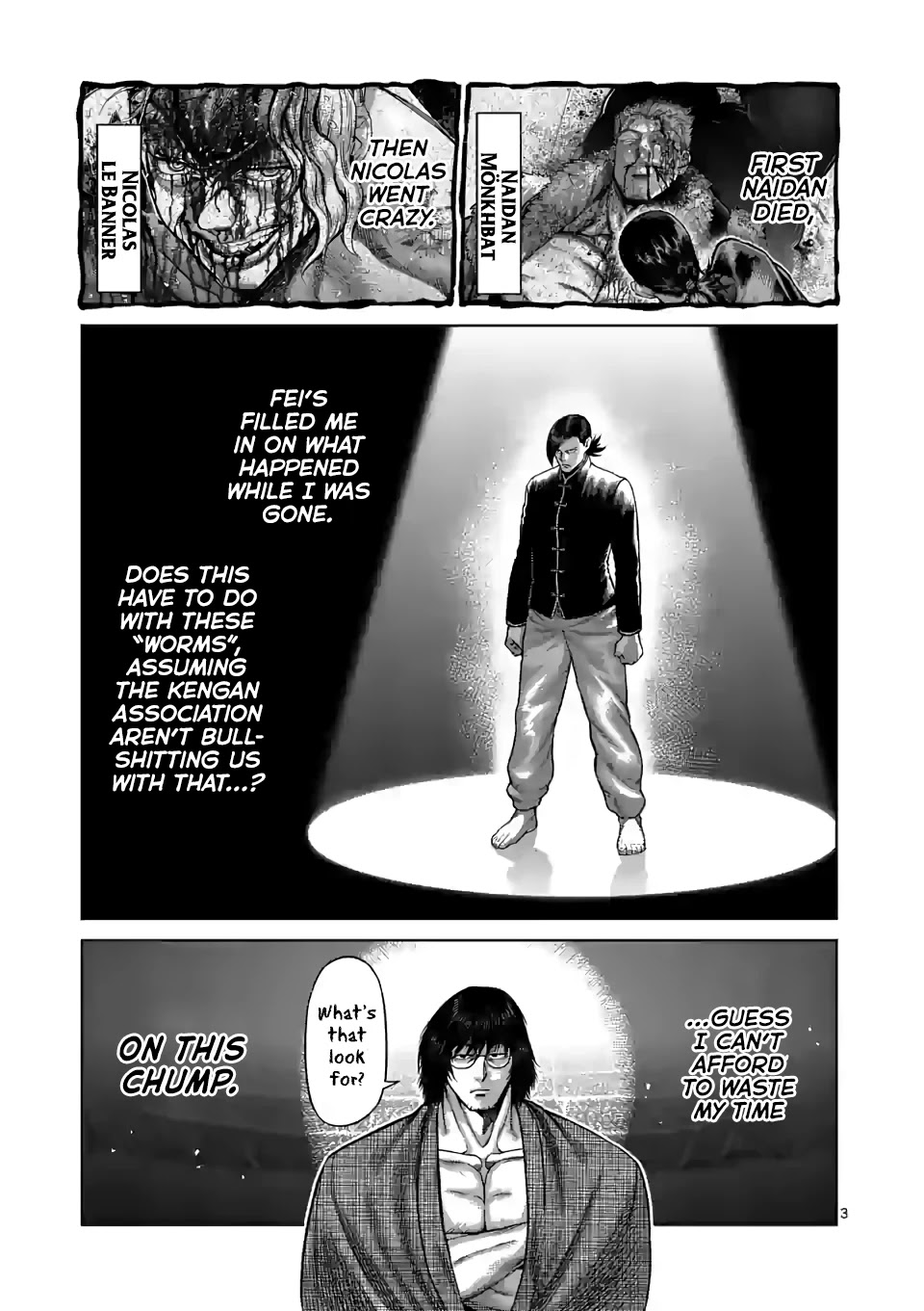 Kengan Omega Chapter 110 - Page 3 in English