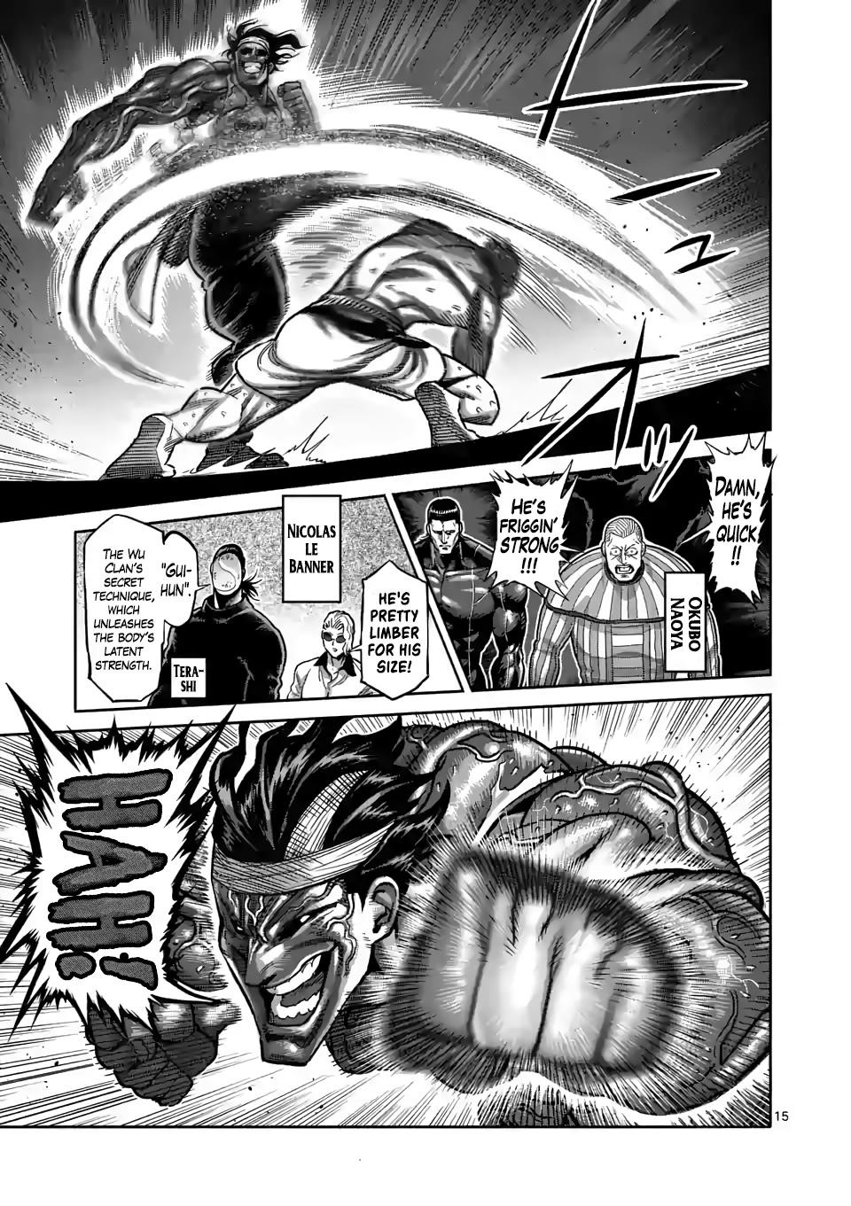 Kengan Omega Chapter 95 - Page 15 in English