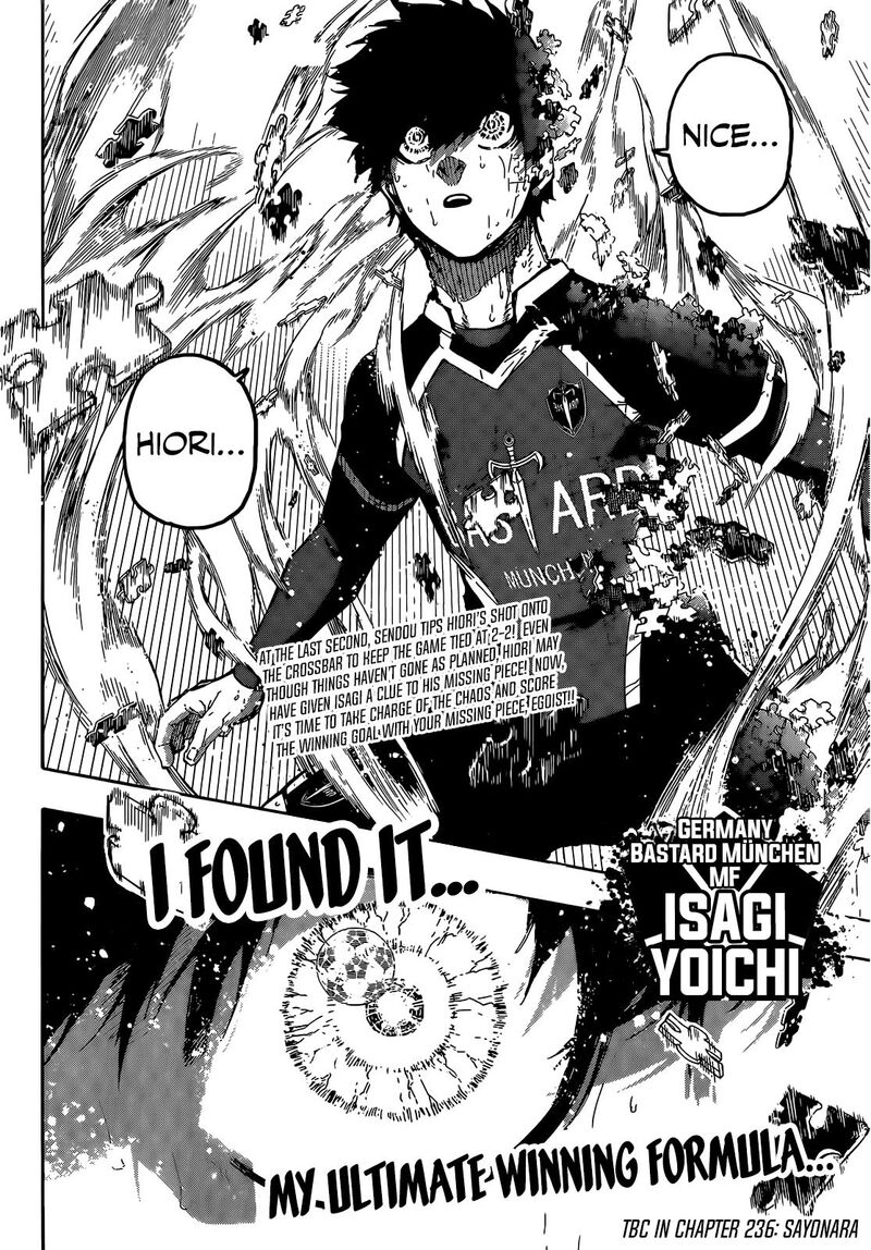 Blue Lock Chapter 235 - Page 19 in English