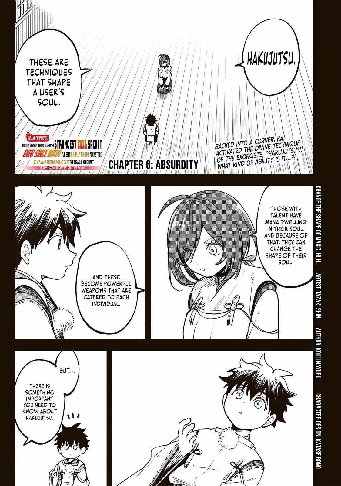 I’ve Been Mentally Fighting Against The Strongest Evil Spirit Ever Since Birth (Insane Advantage), So My Magic Power Ended Up Going Over The Measurable Limit ~The Possessed Child’s Modest Path to Supremacy~ Chapter 6 - Page 1 in English