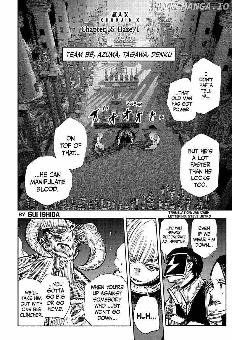 Choujin X Chapter 55 - Page 3 in English