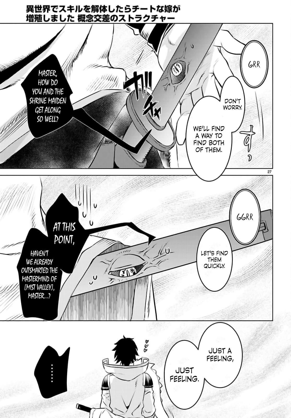 Isekai De Skill Wo Kaitai Shitara Cheat Na Yome Ga Zoushoku Shimashita: Gainen Kousa No Structure Chapter 74 - Page 28 in English
