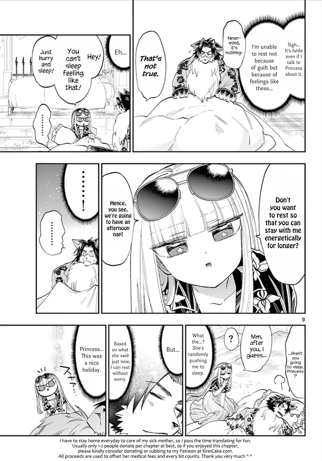 Maou-jou de Oyasumi Chapter 121 - Page 9 in English