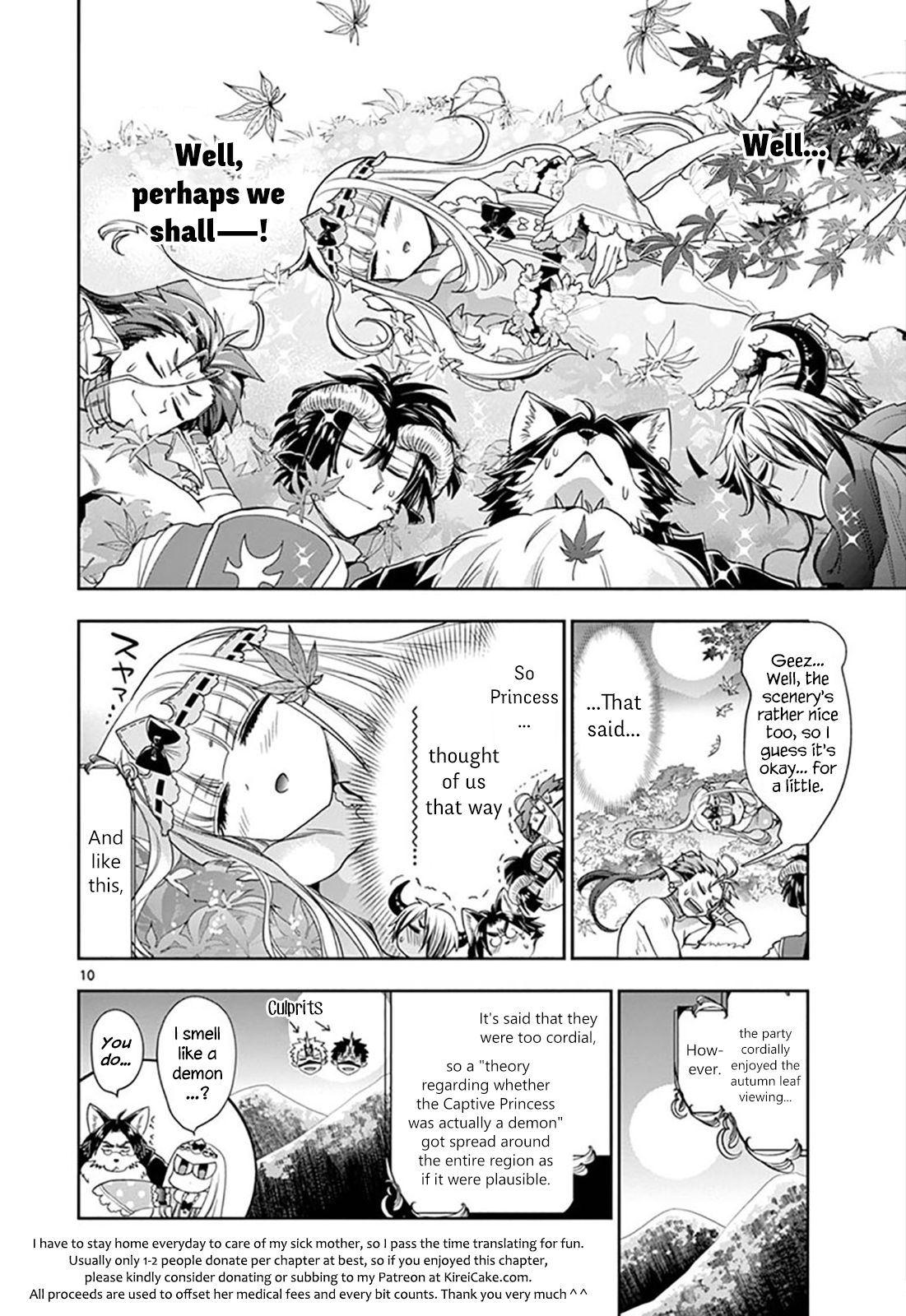 Maou-jou de Oyasumi Chapter 124 - Page 10 in English