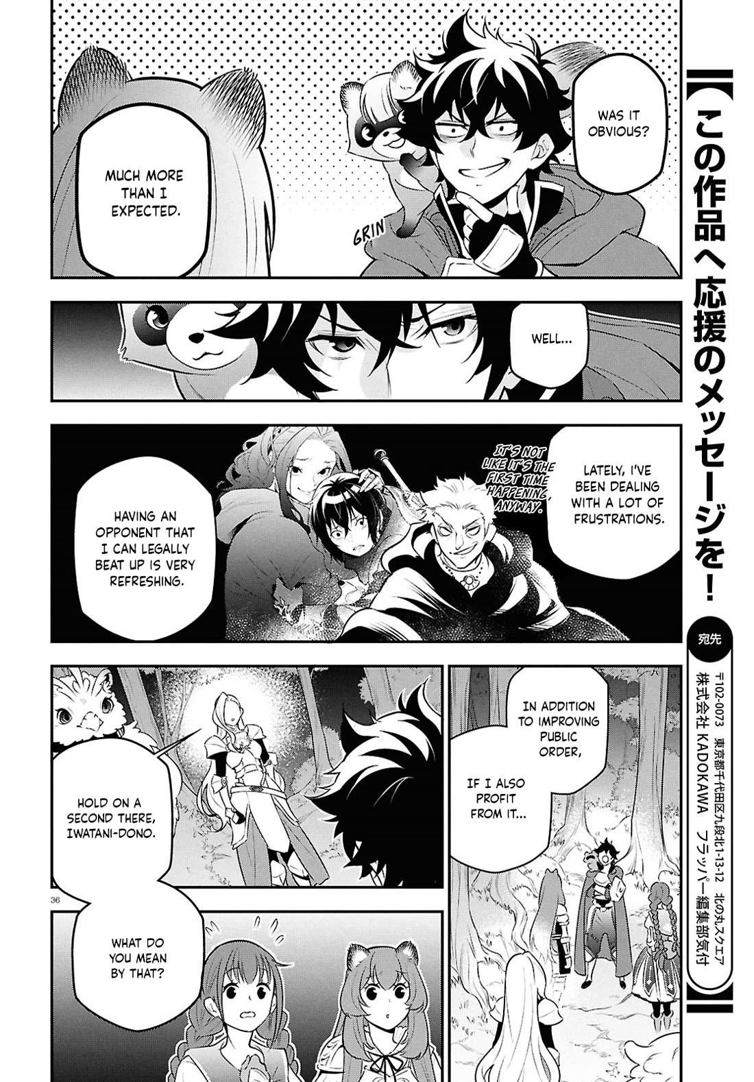 The Rising Of The Shield Hero Chapter 110 - Page 36 in English