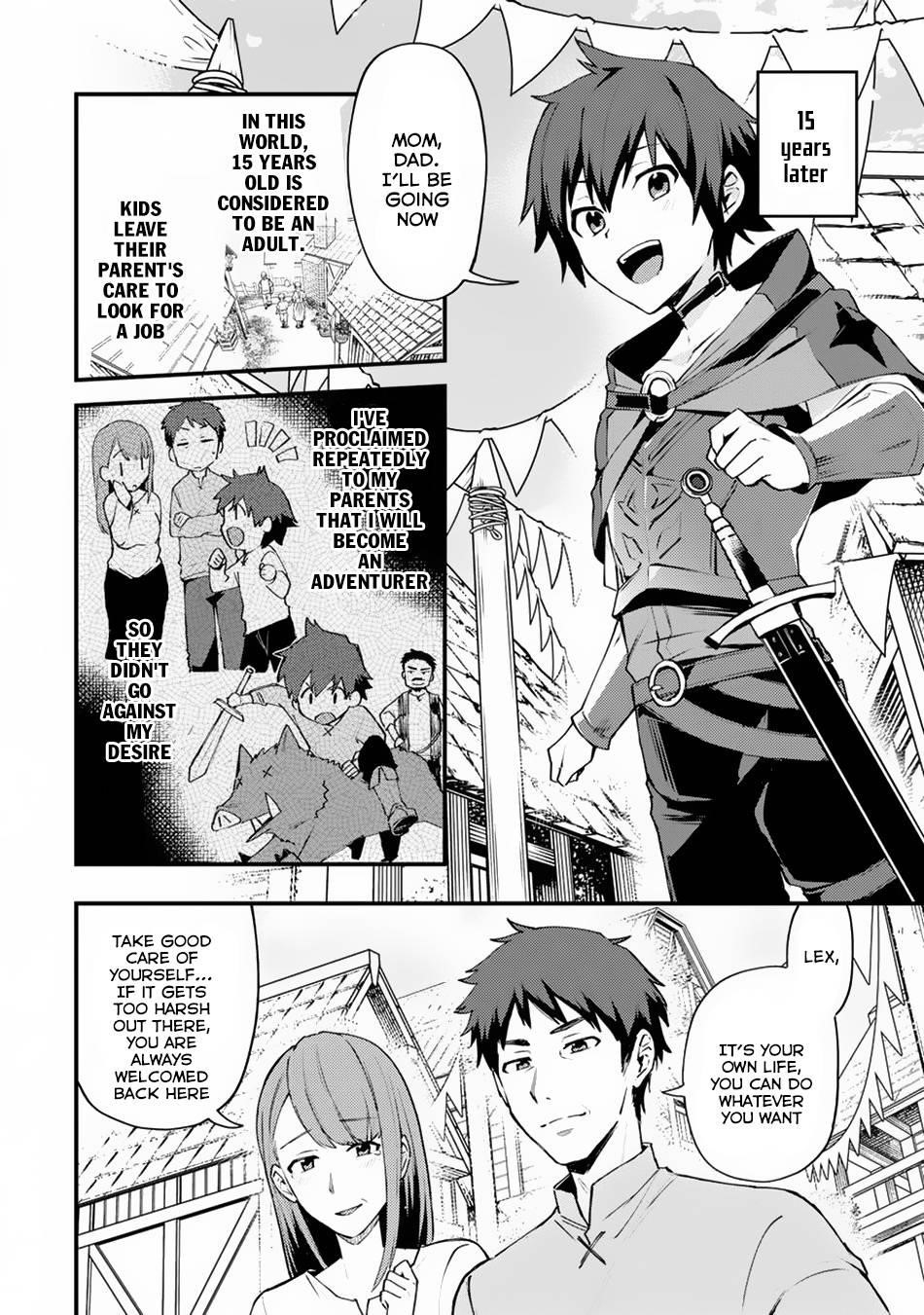 A Boy Who Has Been Reincarnated Twice Spends Peacefully as an S-Rank Adventurer Chapter 1 - Page 5 in English