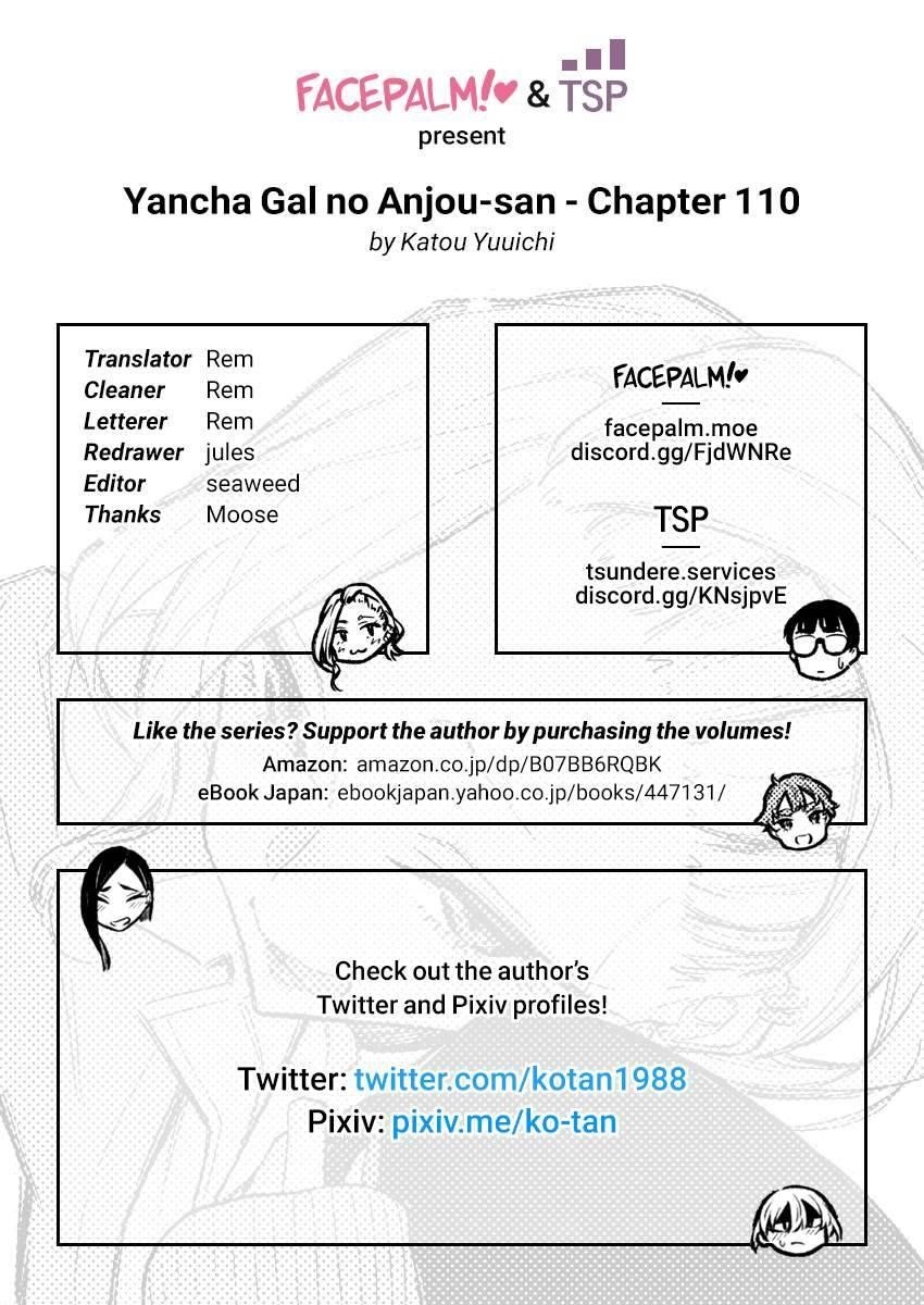Yancha Gal no Anjou-san Chapter 110 - Page 14 in English