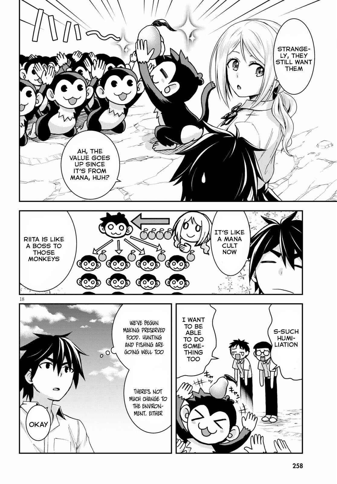 Isekai Yurutto Survival Seikatsu: Gakkou No Minna To Isekai No Mujintou Ni Tenishitakedo Ore Dake Rakushou Desu Chapter 12 - Page 17 in English