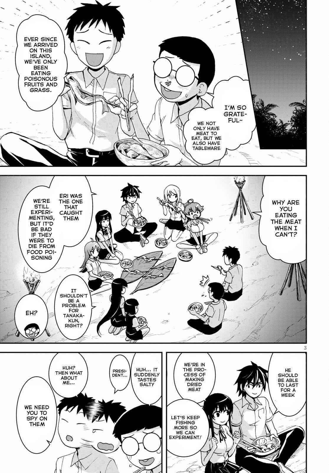 Isekai Yurutto Survival Seikatsu: Gakkou No Minna To Isekai No Mujintou Ni Tenishitakedo Ore Dake Rakushou Desu Chapter 14 - Page 3 in English