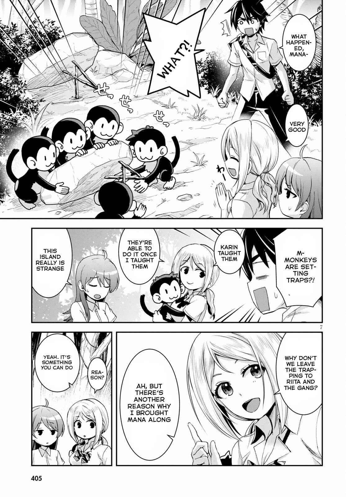 Isekai Yurutto Survival Seikatsu: Gakkou No Minna To Isekai No Mujintou Ni Tenishitakedo Ore Dake Rakushou Desu Chapter 14 - Page 7 in English