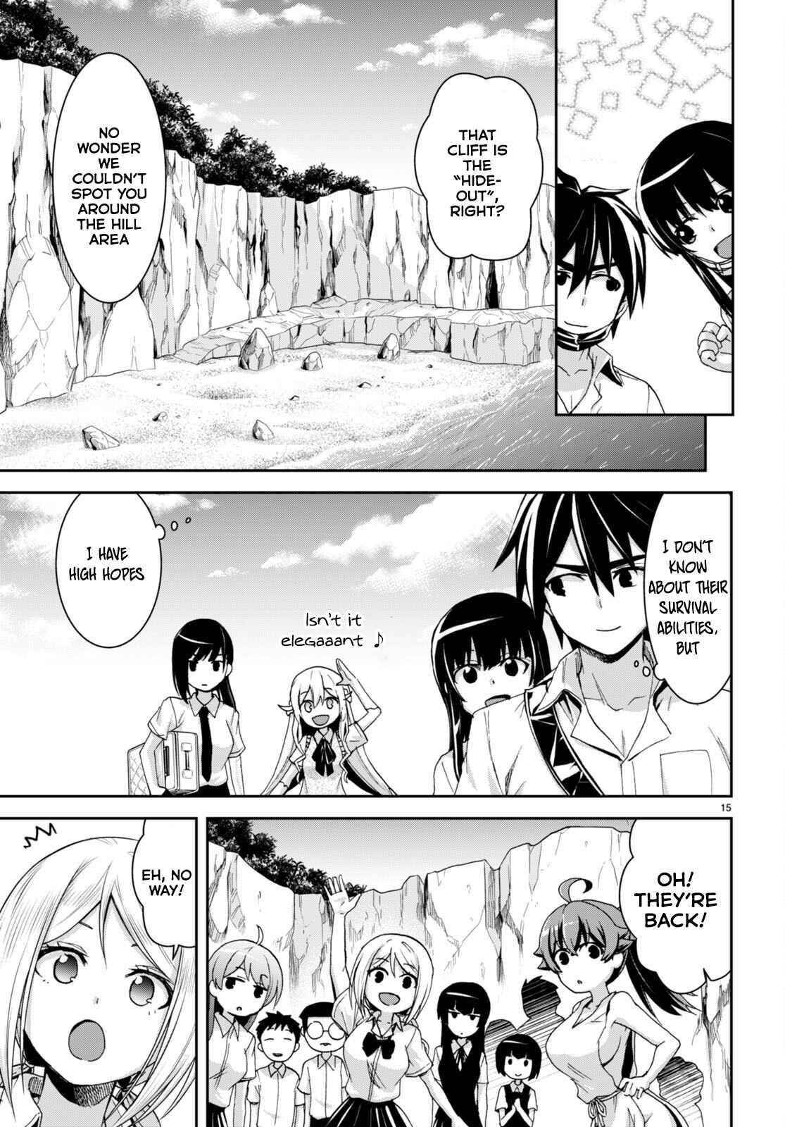 Isekai Yurutto Survival Seikatsu: Gakkou No Minna To Isekai No Mujintou Ni Tenishitakedo Ore Dake Rakushou Desu Chapter 16 - Page 15 in English