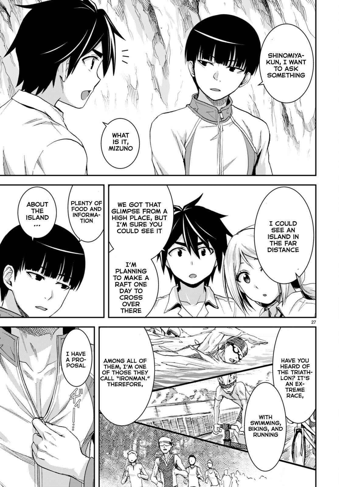 Isekai Yurutto Survival Seikatsu: Gakkou No Minna To Isekai No Mujintou Ni Tenishitakedo Ore Dake Rakushou Desu Chapter 16 - Page 27 in English