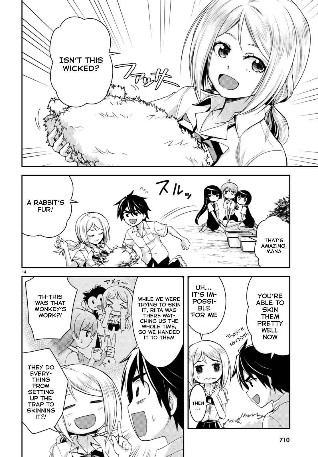 Isekai Yurutto Survival Seikatsu: Gakkou No Minna To Isekai No Mujintou Ni Tenishitakedo Ore Dake Rakushou Desu Chapter 18 - Page 14 in English