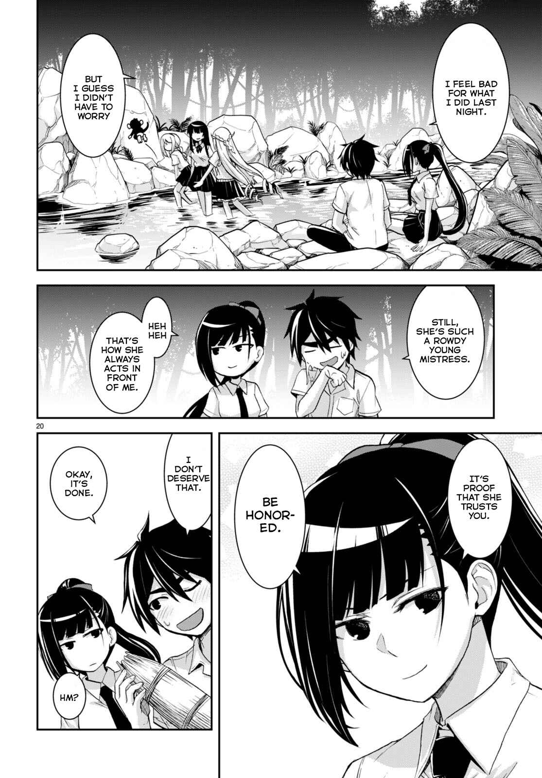 Isekai Yurutto Survival Seikatsu: Gakkou No Minna To Isekai No Mujintou Ni Tenishitakedo Ore Dake Rakushou Desu Chapter 19 - Page 22 in English