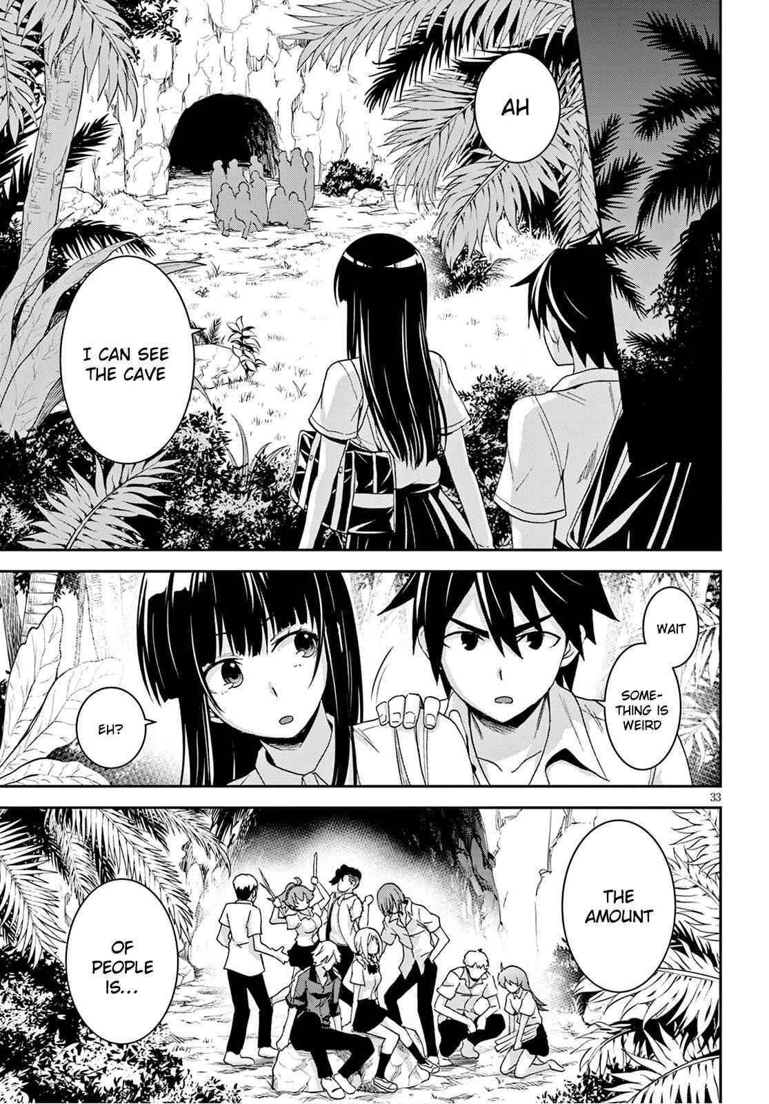 Isekai Yurutto Survival Seikatsu: Gakkou No Minna To Isekai No Mujintou Ni Tenishitakedo Ore Dake Rakushou Desu Chapter 2 - Page 33 in English