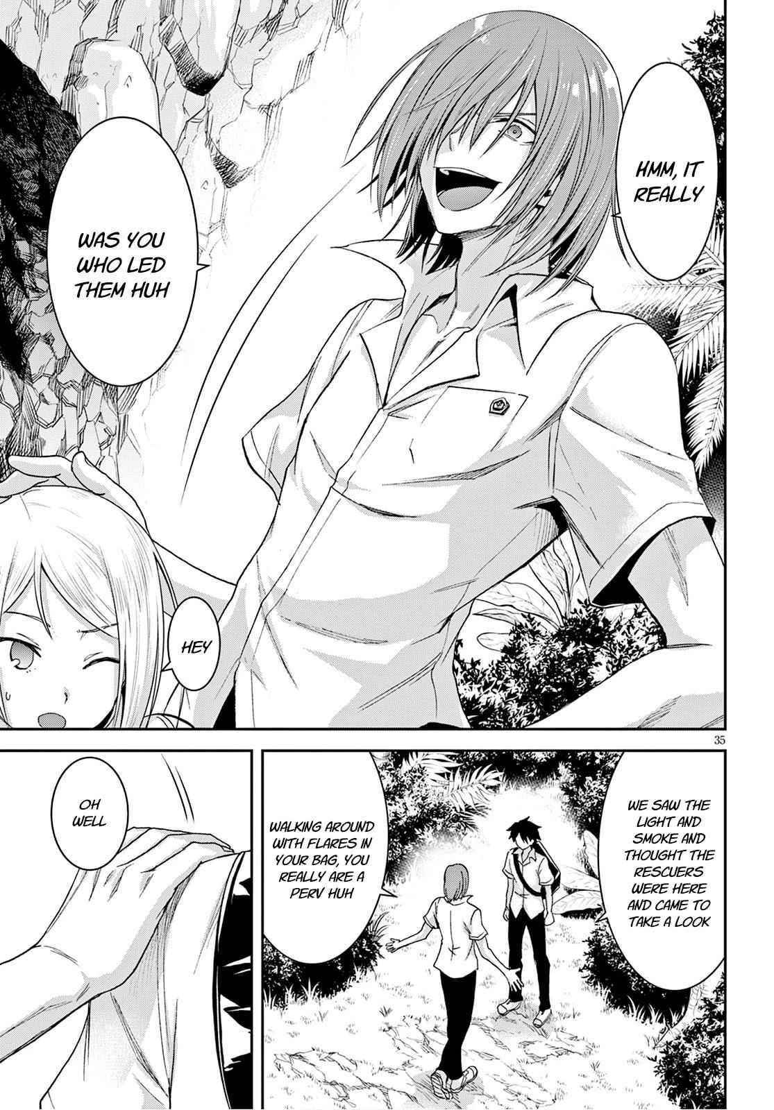 Isekai Yurutto Survival Seikatsu: Gakkou No Minna To Isekai No Mujintou Ni Tenishitakedo Ore Dake Rakushou Desu Chapter 2 - Page 35 in English