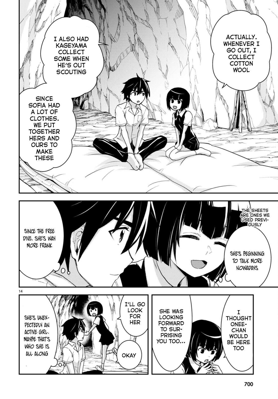 Isekai Yurutto Survival Seikatsu: Gakkou No Minna To Isekai No Mujintou Ni Tenishitakedo Ore Dake Rakushou Desu Chapter 22 - Page 14 in English