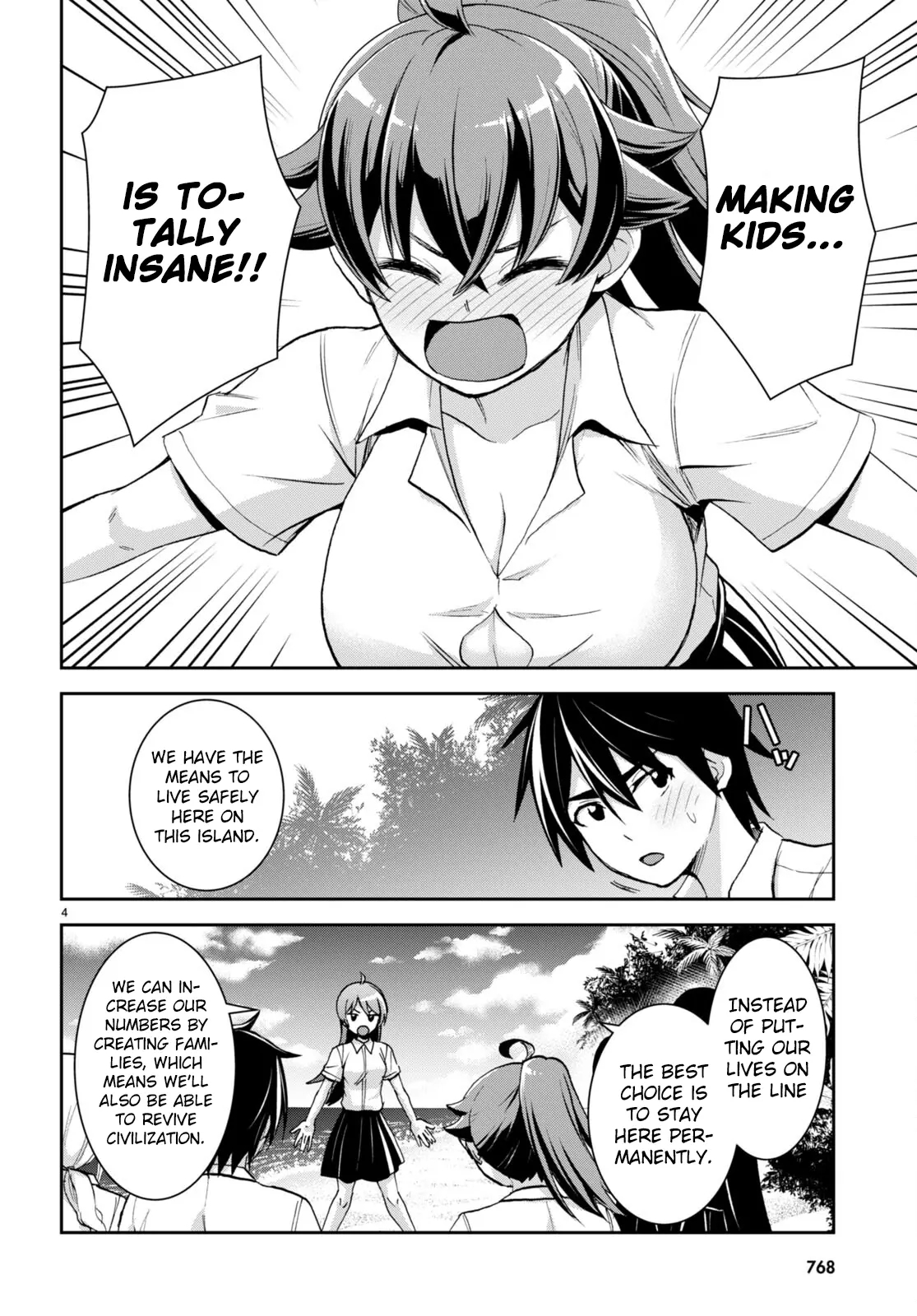 Isekai Yurutto Survival Seikatsu: Gakkou No Minna To Isekai No Mujintou Ni Tenishitakedo Ore Dake Rakushou Desu Chapter 26 - Page 4 in English