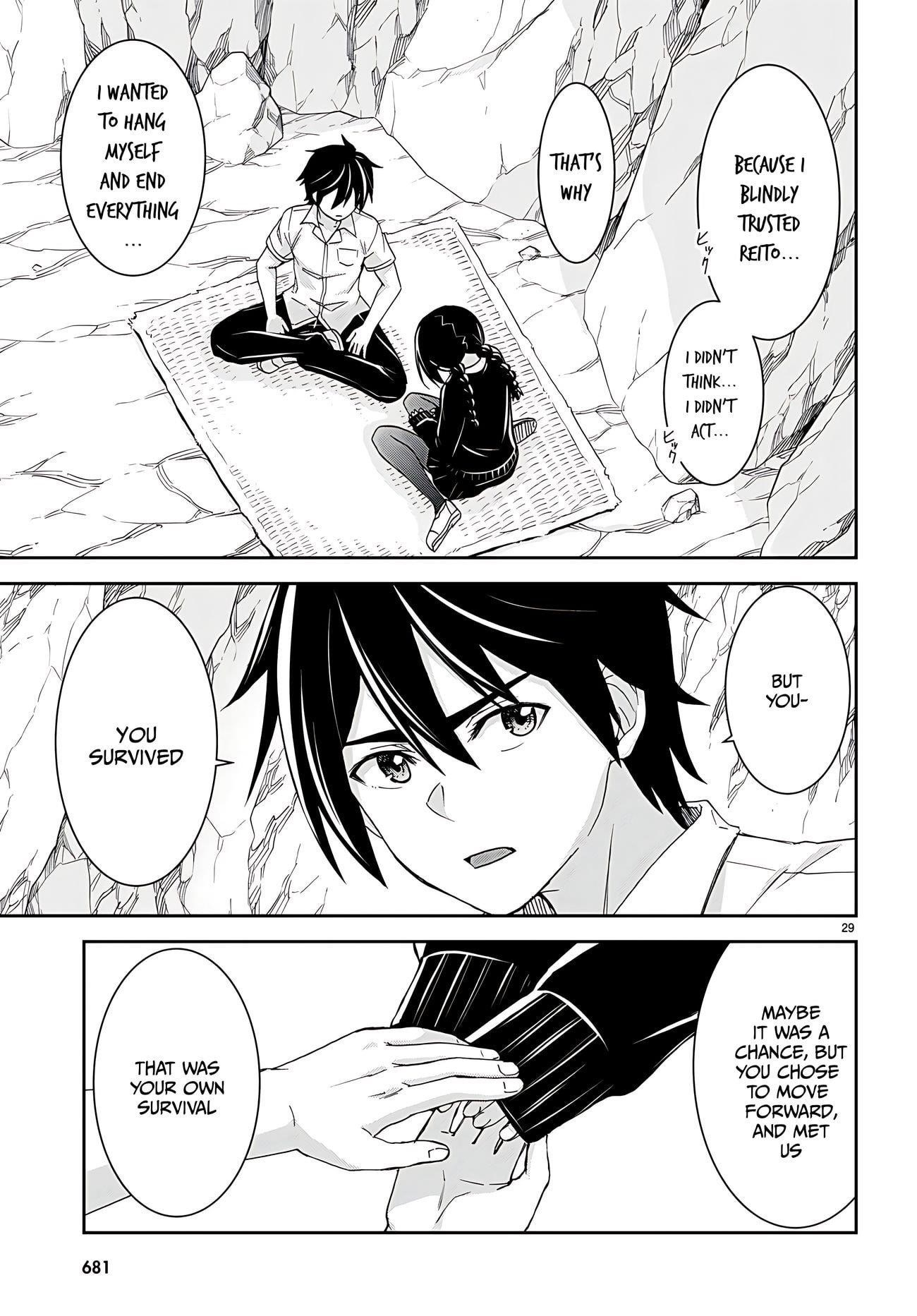Isekai Yurutto Survival Seikatsu: Gakkou No Minna To Isekai No Mujintou Ni Tenishitakedo Ore Dake Rakushou Desu Chapter 29 - Page 30 in English