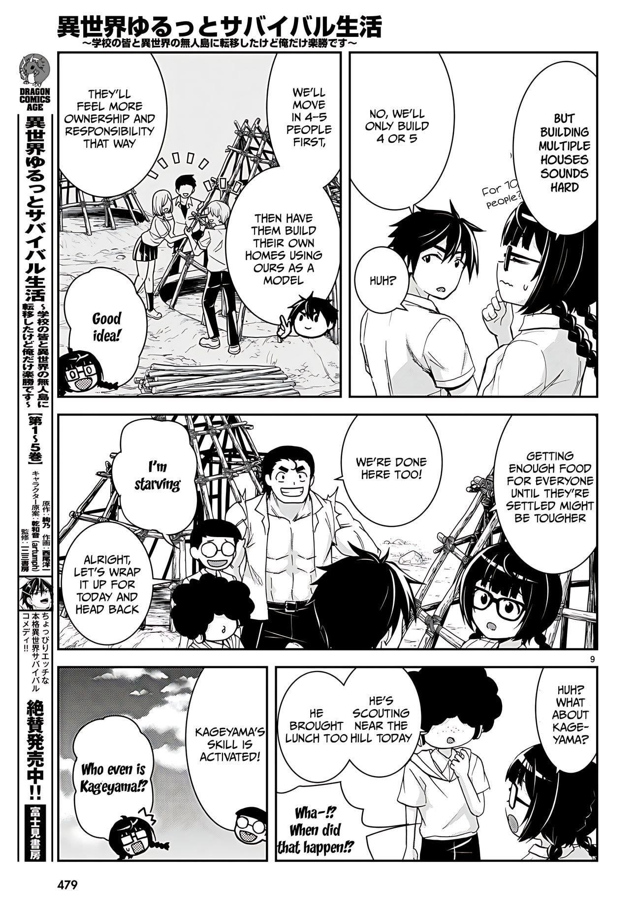 Isekai Yurutto Survival Seikatsu: Gakkou No Minna To Isekai No Mujintou Ni Tenishitakedo Ore Dake Rakushou Desu Chapter 32 - Page 10 in English