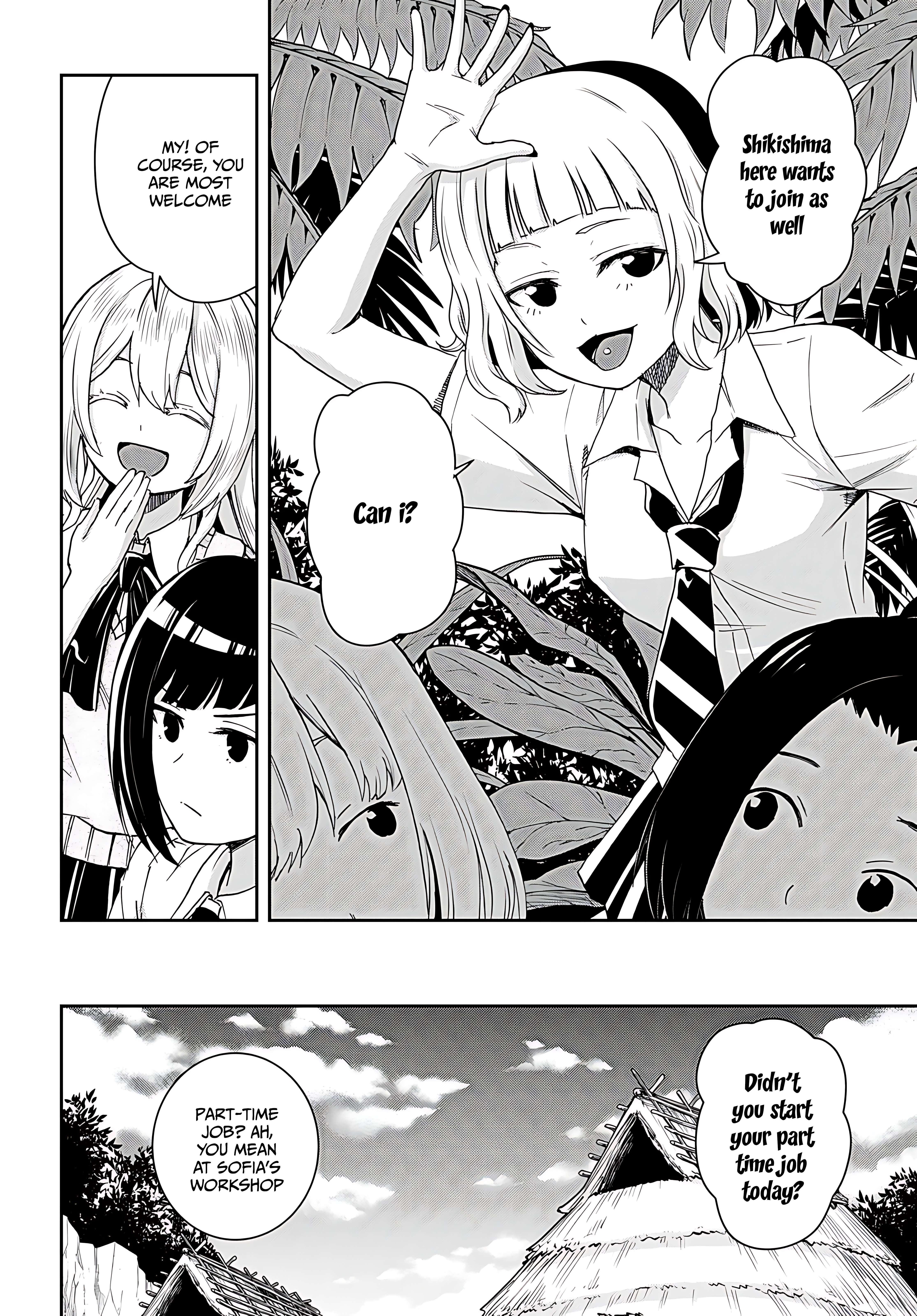 Isekai Yurutto Survival Seikatsu: Gakkou No Minna To Isekai No Mujintou Ni Tenishitakedo Ore Dake Rakushou Desu Chapter 35 - Page 3 in English