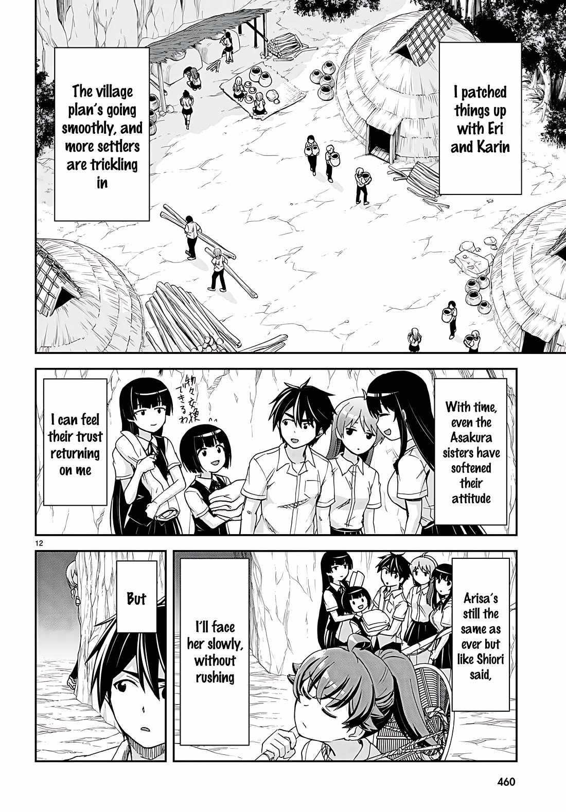Isekai Yurutto Survival Seikatsu: Gakkou No Minna To Isekai No Mujintou Ni Tenishitakedo Ore Dake Rakushou Desu Chapter 38 - Page 12 in English
