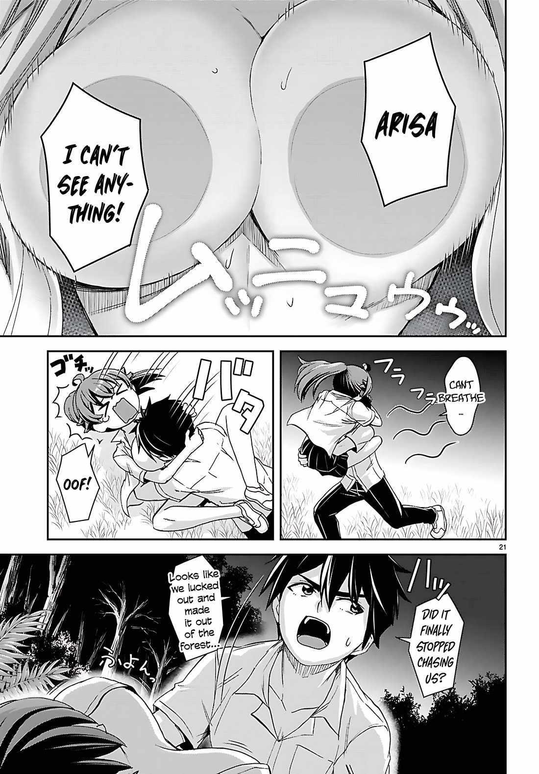 Isekai Yurutto Survival Seikatsu: Gakkou No Minna To Isekai No Mujintou Ni Tenishitakedo Ore Dake Rakushou Desu Chapter 39 - Page 21 in English
