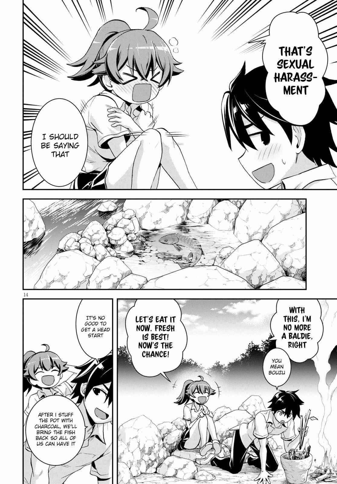 Isekai Yurutto Survival Seikatsu: Gakkou No Minna To Isekai No Mujintou Ni Tenishitakedo Ore Dake Rakushou Desu Chapter 4 - Page 14 in English