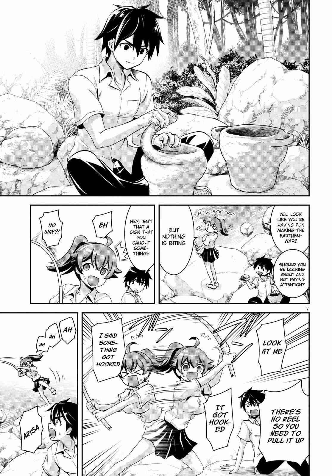 Isekai Yurutto Survival Seikatsu: Gakkou No Minna To Isekai No Mujintou Ni Tenishitakedo Ore Dake Rakushou Desu Chapter 4 - Page 7 in English