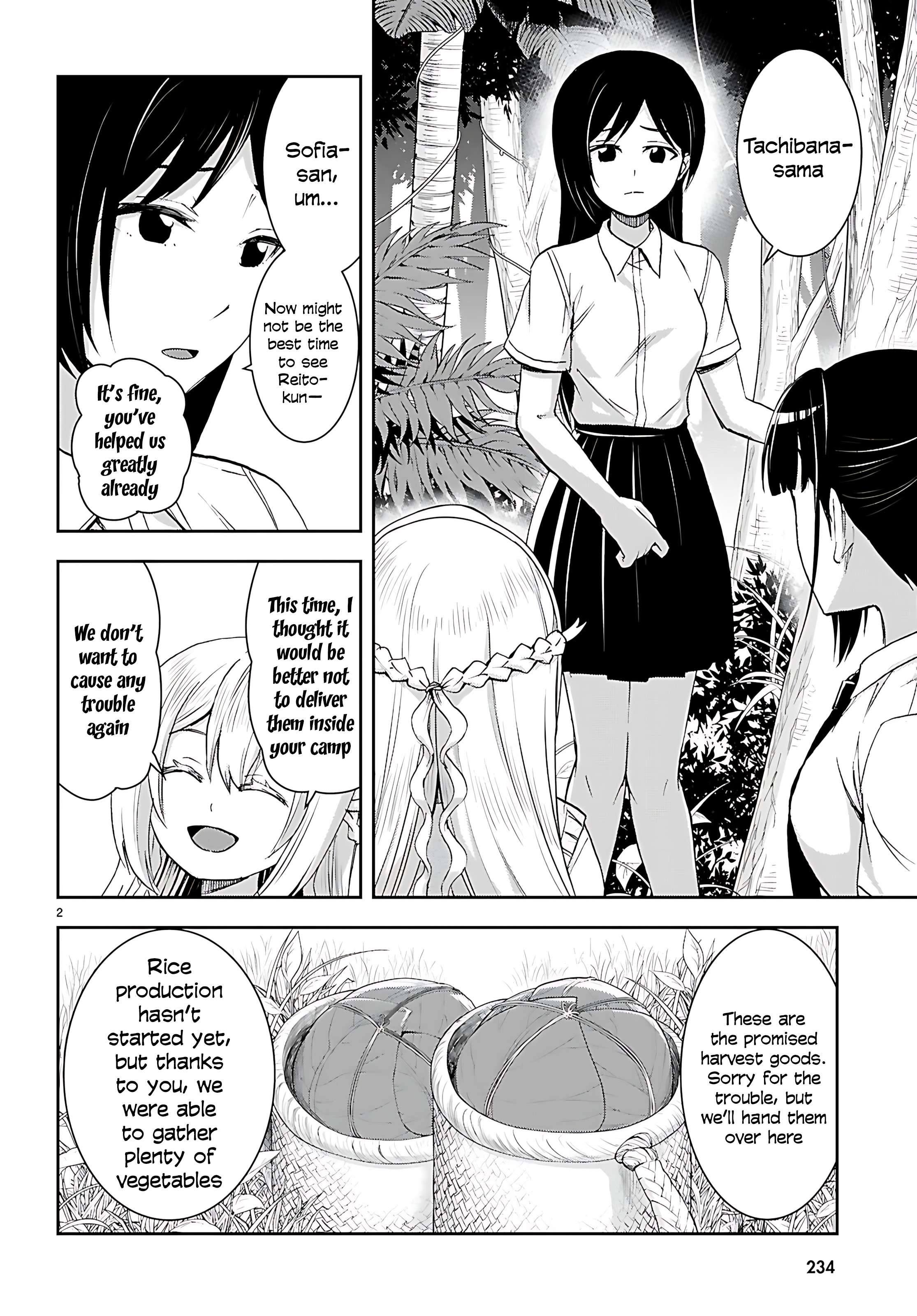 Isekai Yurutto Survival Seikatsu: Gakkou No Minna To Isekai No Mujintou Ni Tenishitakedo Ore Dake Rakushou Desu Chapter 45 - Page 4 in English