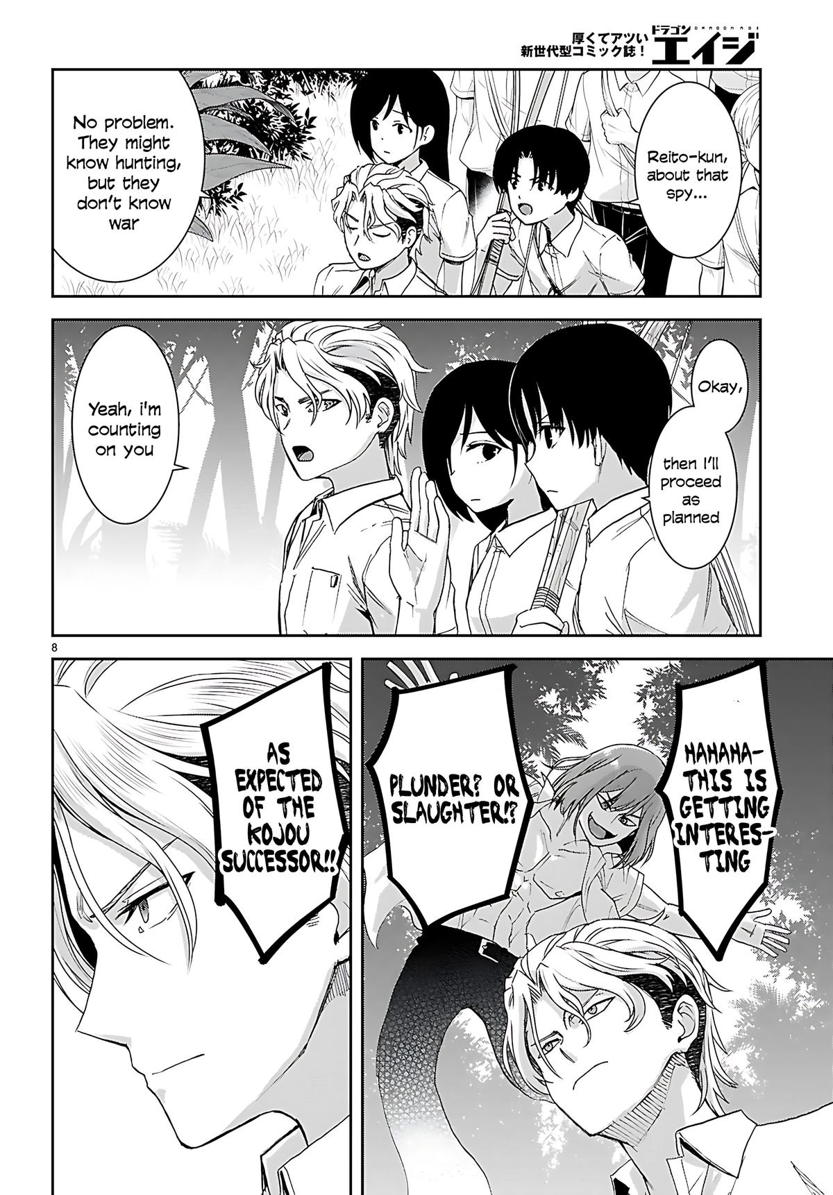 Isekai Yurutto Survival Seikatsu: Gakkou No Minna To Isekai No Mujintou Ni Tenishitakedo Ore Dake Rakushou Desu Chapter 46 - Page 10 in English