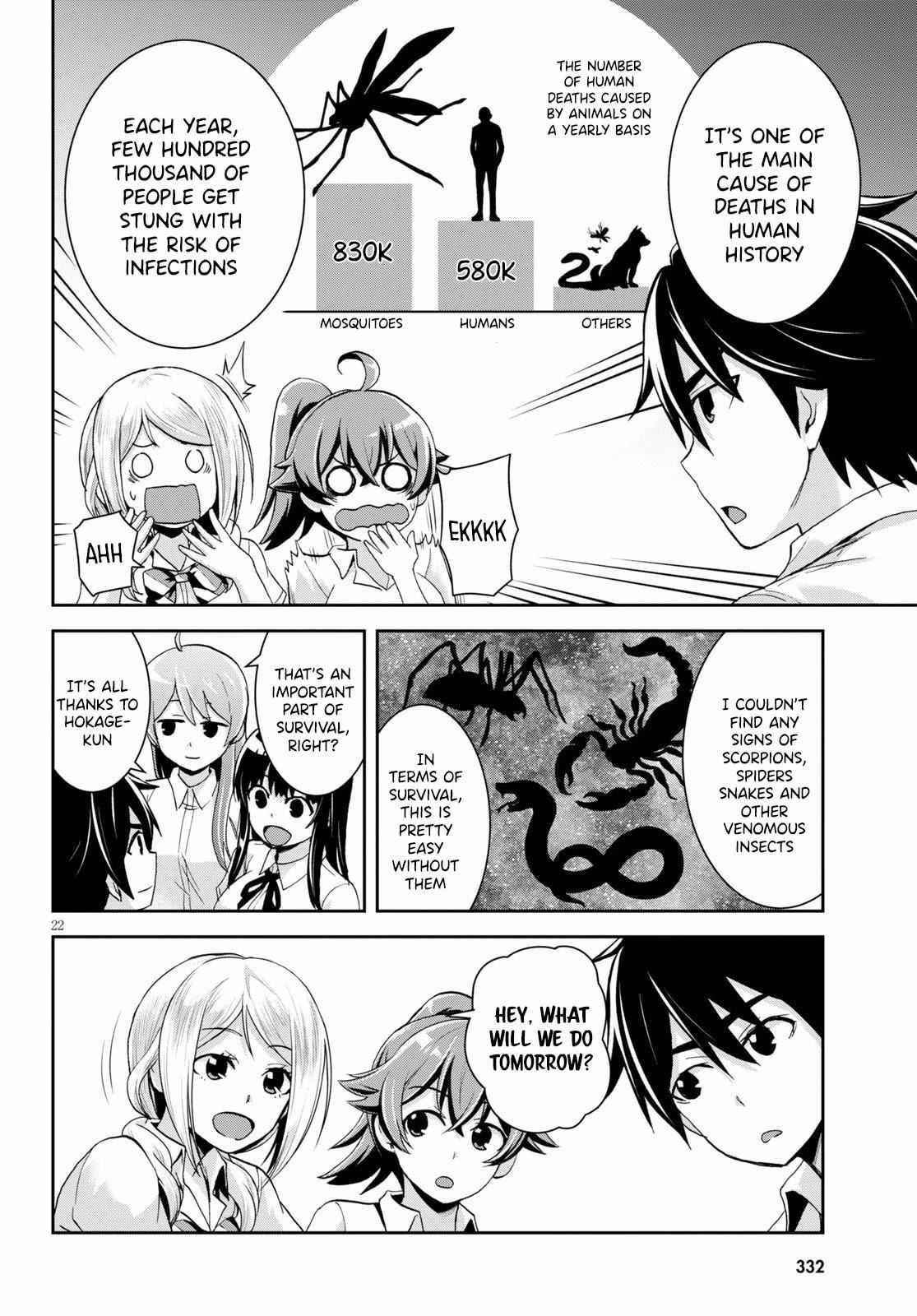 Isekai Yurutto Survival Seikatsu: Gakkou No Minna To Isekai No Mujintou Ni Tenishitakedo Ore Dake Rakushou Desu Chapter 5 - Page 22 in English