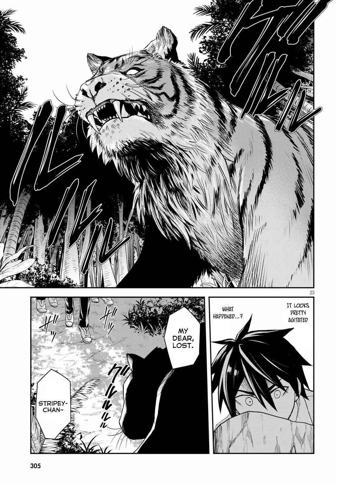 Isekai Yurutto Survival Seikatsu: Gakkou No Minna To Isekai No Mujintou Ni Tenishitakedo Ore Dake Rakushou Desu Chapter 9 - Page 23 in English