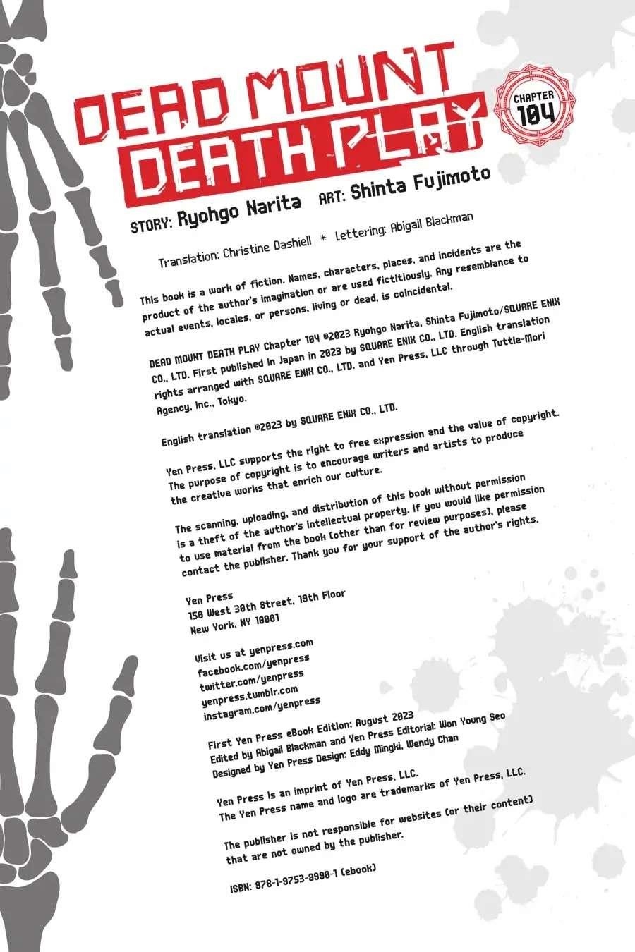 Dead Mount Death Play Chapter 104 - Page 20 in English