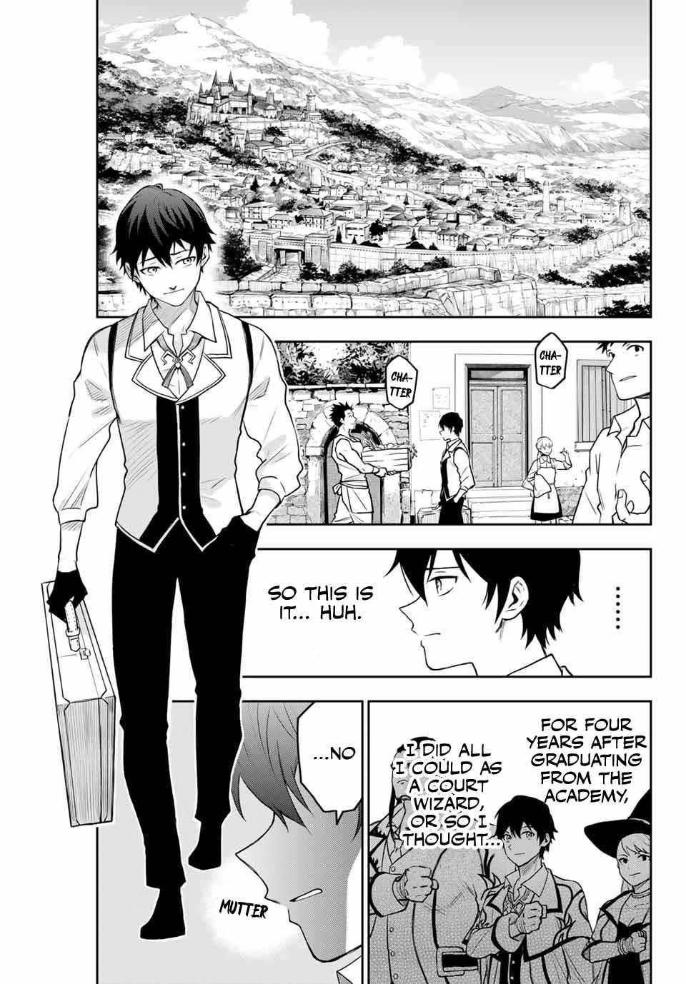 A Court Magician, Who Was Focused On Supportive Magic Because His Allies Were Too Weak, Aims To Become The Strongest After Being Banished Chapter 1 - Page 18 in English