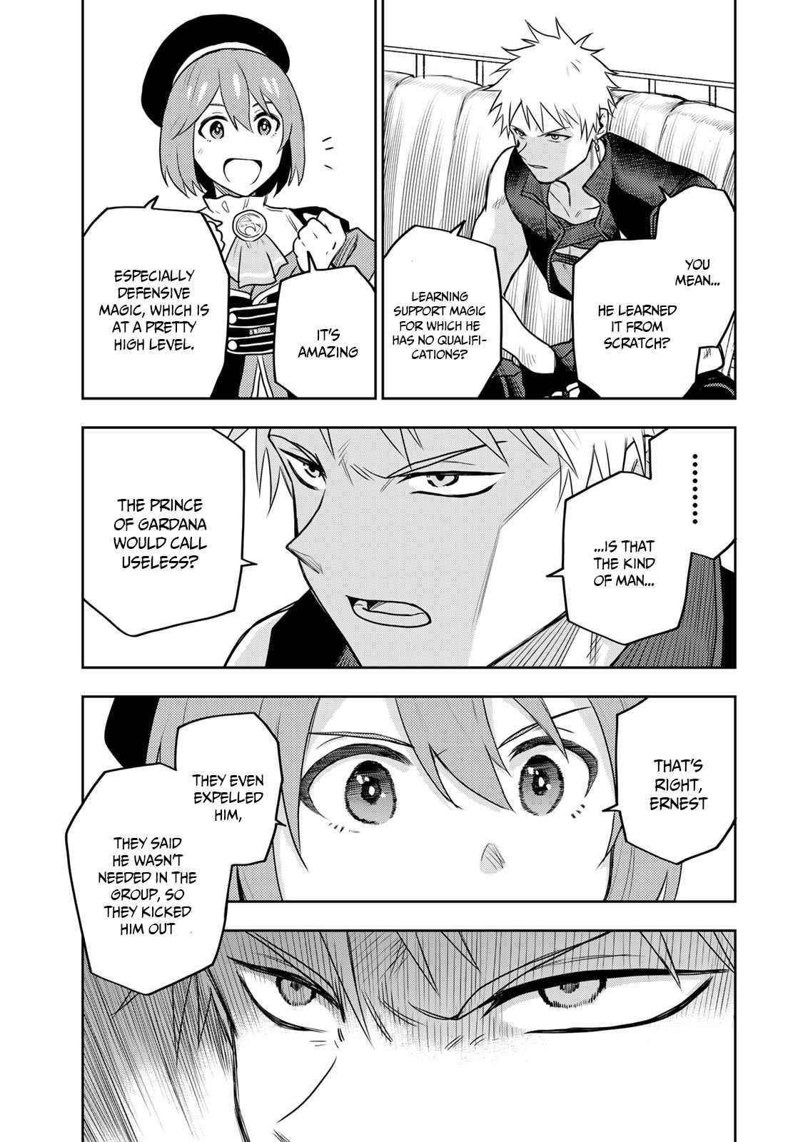 A Court Magician, Who Was Focused On Supportive Magic Because His Allies Were Too Weak, Aims To Become The Strongest After Being Banished Chapter 5 - Page 10 in English
