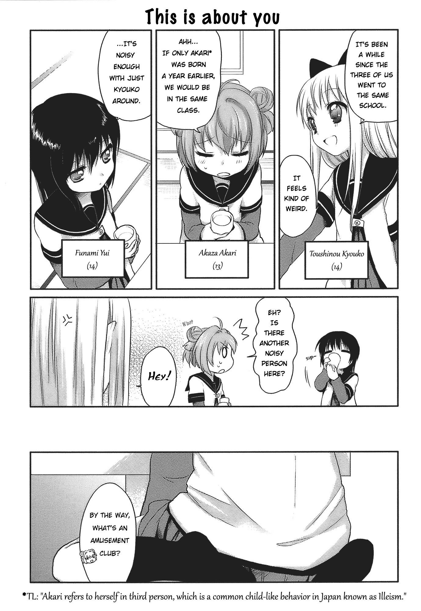 Yuru Yuri Chapter 1 - Page 8 in English