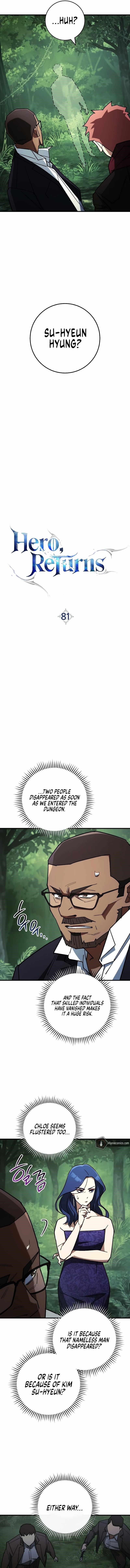 The Hero Returns Chapter 81 - Page 12 in English