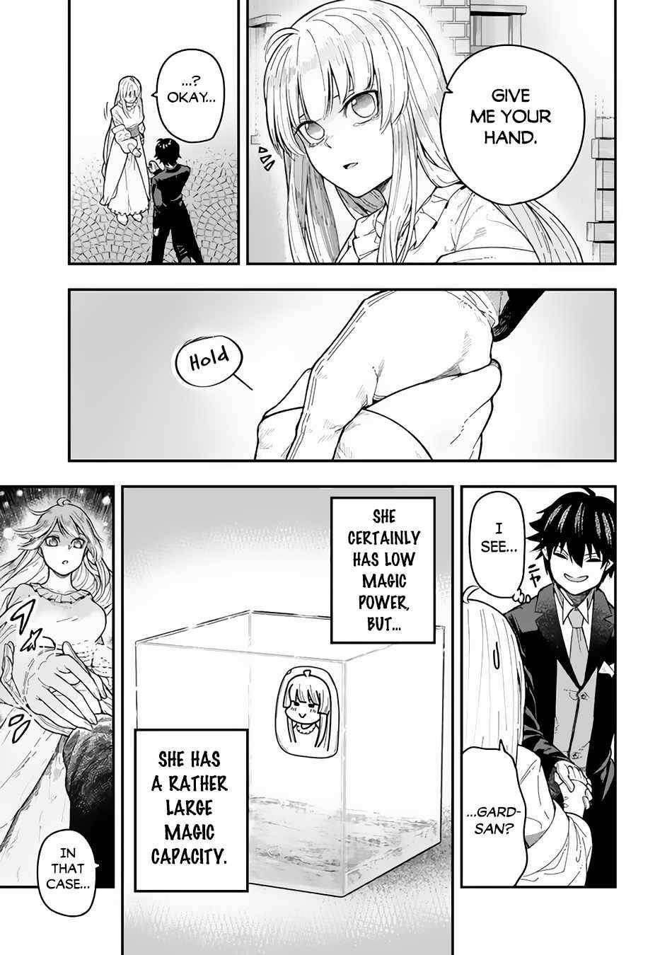 Gomi Ika da to Tsuihousareta Shounin, Jitsu wa Zensei Kensha desu Chapter 2.1 - Page 9 in English