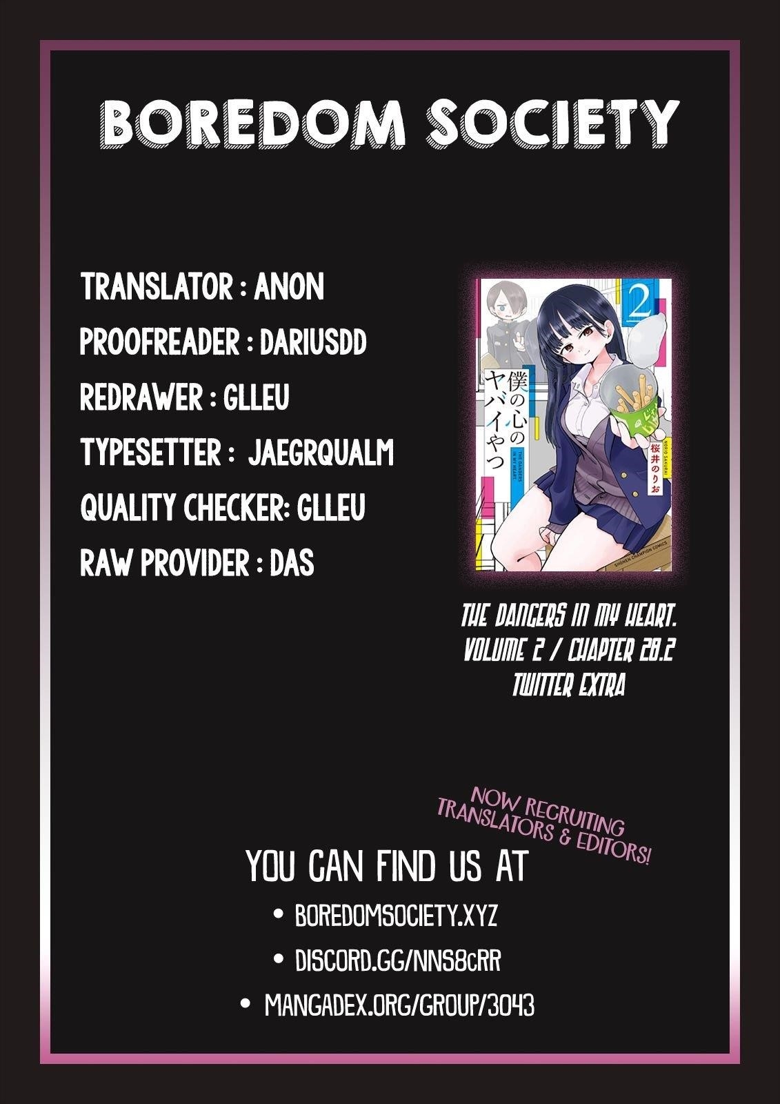 The Dangers in My Heart Chapter 28.2 - Page 5 in English